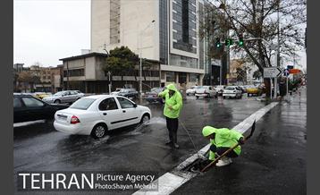 بارش باران بهاری در تهران 11