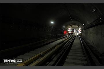 تست گرم بخش شمالی خط ۶ مترو تهران 42