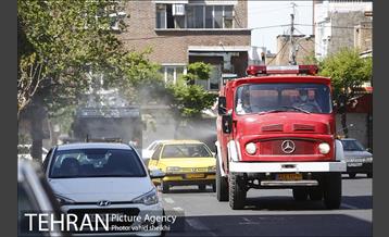 عملیات ضدعفونی محدوده مرکزی تهران 17