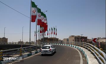 بهره‌برداری از تقاطع غیرهمسطح بزرگراه همت و اشرفی اصفهانی 17