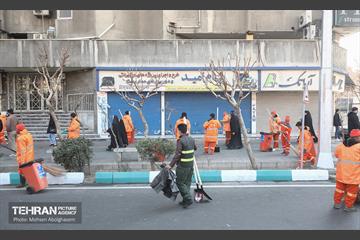 خدمات شهرداری تهران در پایان راهپیمایی ۲۲ بهمن - ۲ 10
