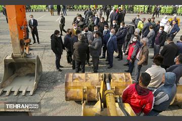 مانور برف روبی شهرداری منطقه 5
