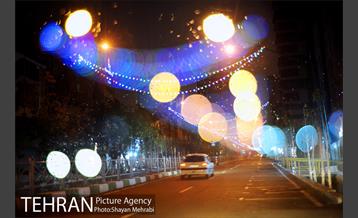 آذین بندی خیابان ولیعصر(عج) به مناسبت عید نیمه شعبان 8