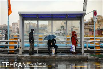 بارش باران پاییزی در تهران 3