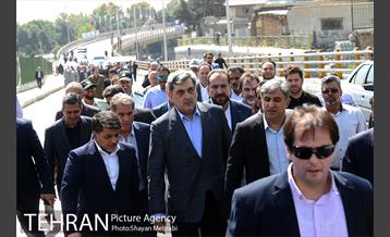 افتتاح پل غیر همسطح بزرگراه شهید چمران (پل شهید نوروزی) با حضور شهردار تهران 24