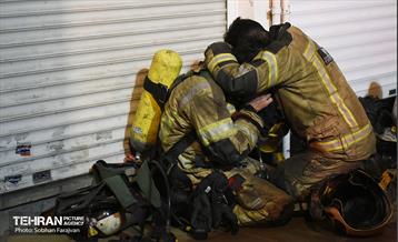 آتش سوزی در خیابان بهار تهران 36