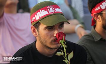 اهتزاز بزرگترین پرچم فلسطین جهان در تهران 26