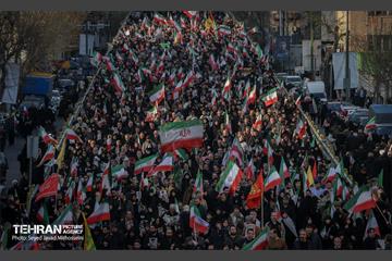 مراسم تشییع «علی لاریجانی»، «غلامرضا سلیمانی» و قهرمانان «ناو دنا» 25
