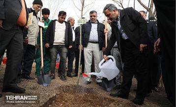 آئین غرس درخت به پاسداشت شهدای منطقه ۵ 11