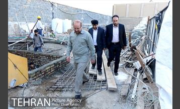 بازدید شهردار تهران از روند بازسازی و مرمت خانه باغ اتحادیه 12