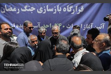 کلنگ‌زنی احداث ۲۴۰ واحد مسکونی آسیب‌دیده از جنگ رمضان 10