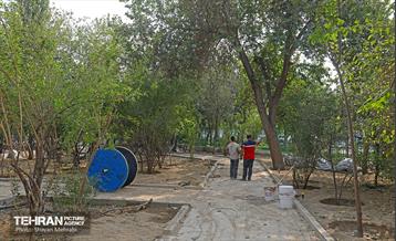 آخرین مراحل ساخت بوستان مادر و کودک "باغ نظر" 19