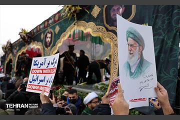 تشییع پیکر ۱۰۰ شهید مردمی و مدافع امنیت در تهران - 1 55
