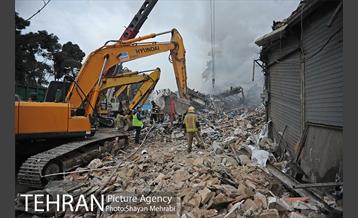 سومین روز عملیات امداد ونجات حادثه پلاسکو -4 1