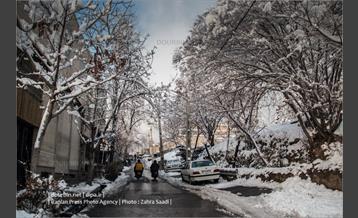 محله ده ونک در روزهای برفی تهران 3