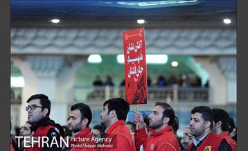 تشییع شهدای آتش نشان در شبستان مصلی 15