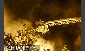 آتش سوزی گسترده در خیابان امیرکبیر 14