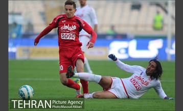 دیدار تیم های فوتبال پرسپولیس و تراکتور سازی