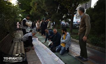 پویش ماه مهربانی و برپایی سفره کریمانه در منطقه 6