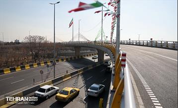 تقاطع سه سطحی بزرگراه‌های شهید نواب صفوی(شهید یارجانی) و شهید تندگویان 42