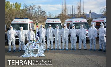 تحویل سال نو در پایگاه عملیات ویژه اورژانس تهران 7