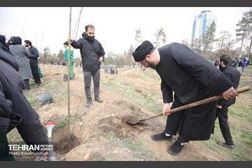 غرس 2000 نهال در بوستان جنگلی سرخه‌ حصار 6