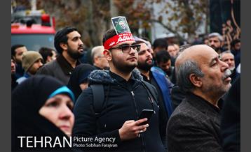 تجمع مردم تهران در پی شهادت سردار قاسم سلیمانی 17