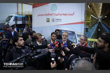 آیین بهره برداری از ۲ رام قطار ساخت داخل 3
