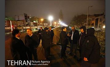 بازدید شبانه مدیران شهری از رود دره ها، مسیل ها و پروژه زیرگذر گیشا 11