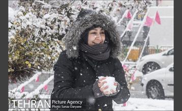 بارش برف در میدان نبوت (هفت حوض) 36