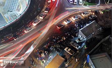 نورافشانی میدان ولیعصر(عج) به مناسبت نیمه شعبان 12