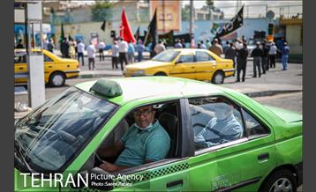 تکیه سیار عزای حسینی در پایانه تاکسیرانی سازمان آب 18