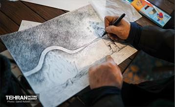 برگزاری ورکشاپ تخصصی کاریکاتور "آتیش نسوزونیم" 16