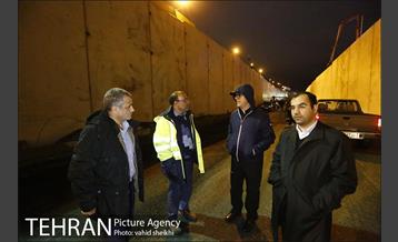 بازدید شبانه مدیران شهری از رود دره ها، مسیل ها و پروژه زیرگذر گیشا 17