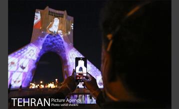 ویدئو مپینگ بر روی برج آزادی با موضوع کرونا  5