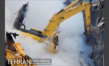 سومین روز عملیات امداد ونجات حادثه پلاسکو 13