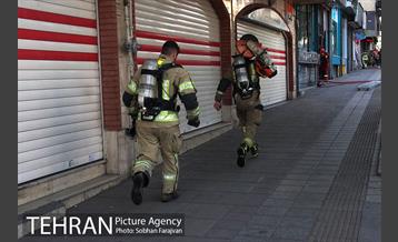 آتش سوزی پاساژ مهستان 6