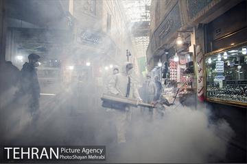 ضدعفونی و پاکسازی بازار تجریش 34
