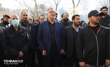 تشییع پیکر شهید گمنام در منطقه ۱۰
