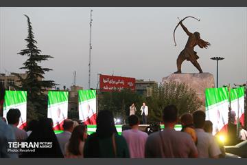 آیین رونمایی از مجسمه آرش کمانگیر 8