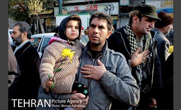 تشییع و تدفین دو شهید گمنام در بوستان گلزار منطقه 17 6