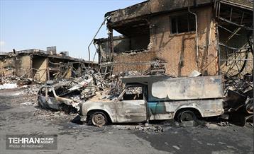 بازار آهن شآداباد پس از آتش سوزی 22