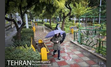 بارش باران پاییزی در تهران 8