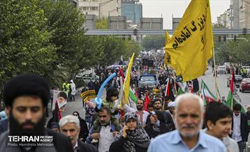 راهپیمایی مردم تهران در محکومیت جنایات رژیم صهیونیستی 23