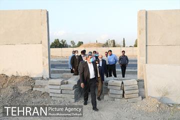 بازدید شهردار تهران از ضلع جنوبی خیابان استاد معین در پادگان جی 14
