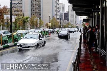 بارش باران پاییزی در تهران 19