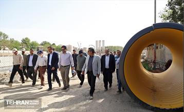 بازدید رئیس شورای شهر تهران از کلان‌پروژه بزرگراه یادگار امام(ره) 12