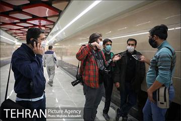 بازدید عکاسان خبری از ایستگاه مترو برج میلاد 6