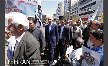 حضور شهردار تهران در راهپیمایی روز جهانی قدس 3