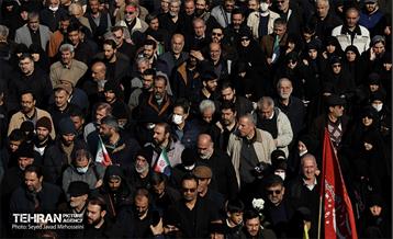 تشییع پیکرهای ۱۰۰ شهید گمنام از مقابل دانشگاه تهران 20